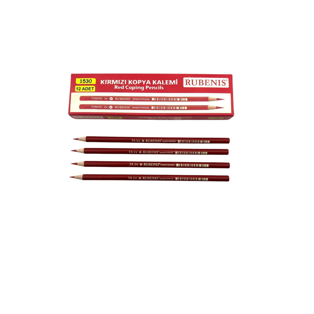 Kopya Kırmızı Kalem 1 Düzine (12 Adet)