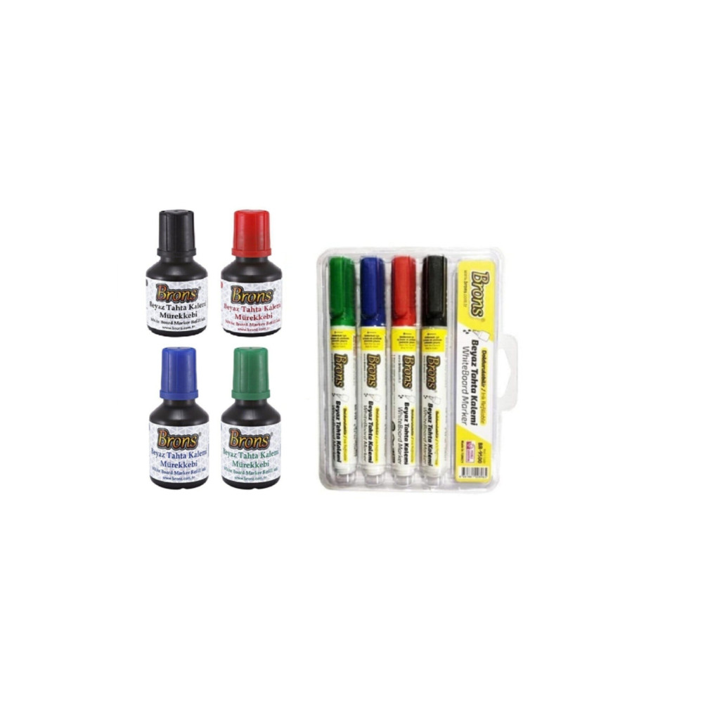 30 Cc Tahta Kalem Mürekkebi 4'lü Set 4 Adet Mürekkep Ve 4 Adet Tahta Kalemi