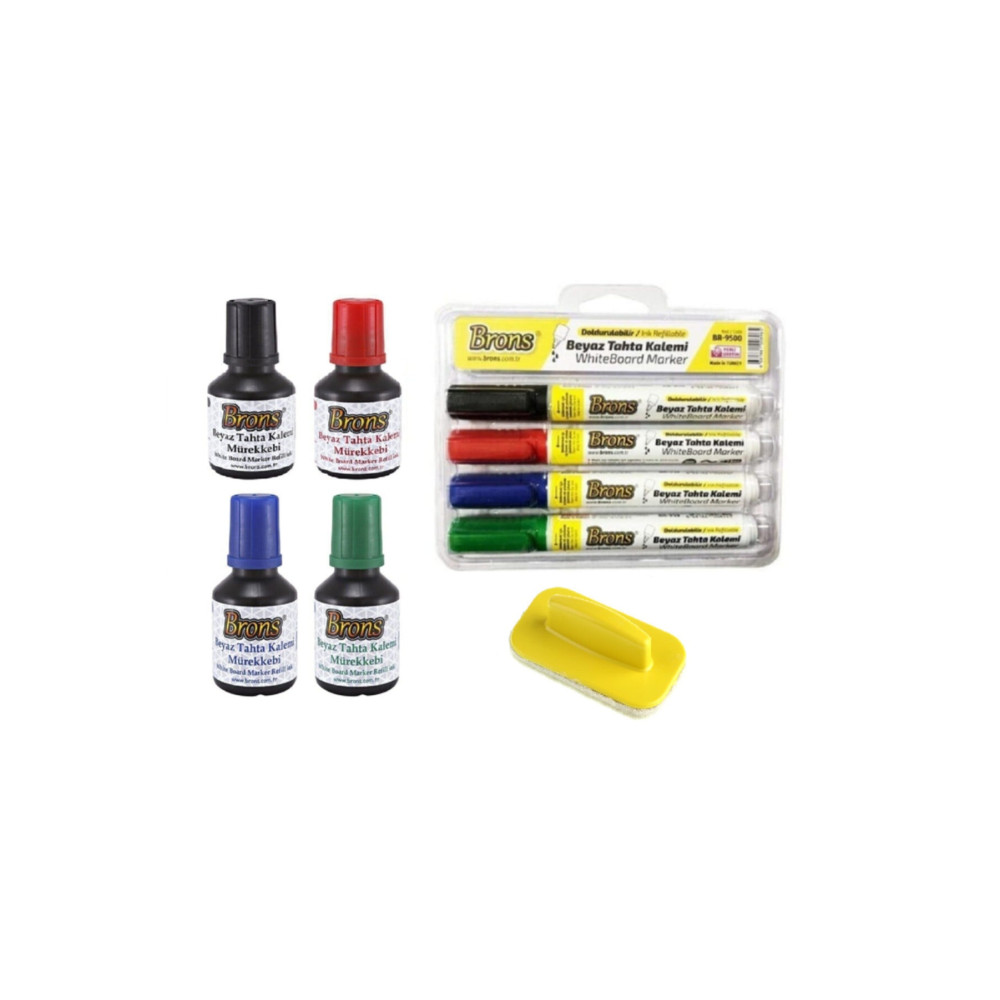 30 Cc Tahta Kalemi Mürekkebi Ve Doldurulabilir Tahta Kalem 4'lü Seti Tahta Silgisi