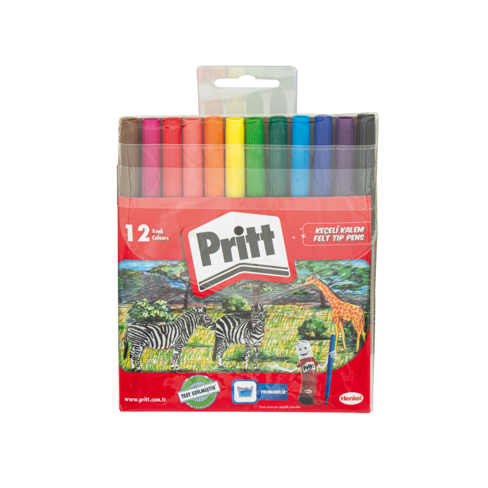 Keçeli Boya Kalemi 12 Renk