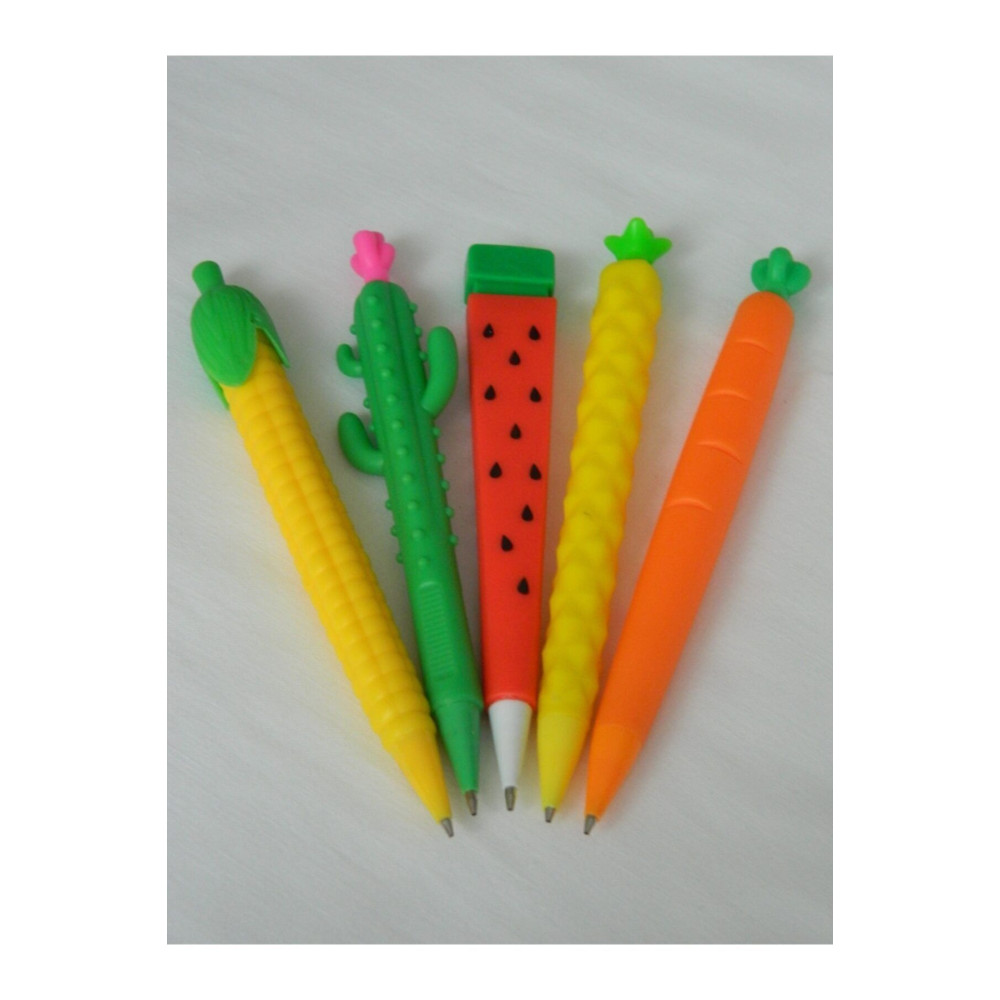 Versatil Kalem Seti 5'li 0,7 Uçlu (KARPUZ, HAVUÇ, MISIR, KAKTÜS, ANANAS)