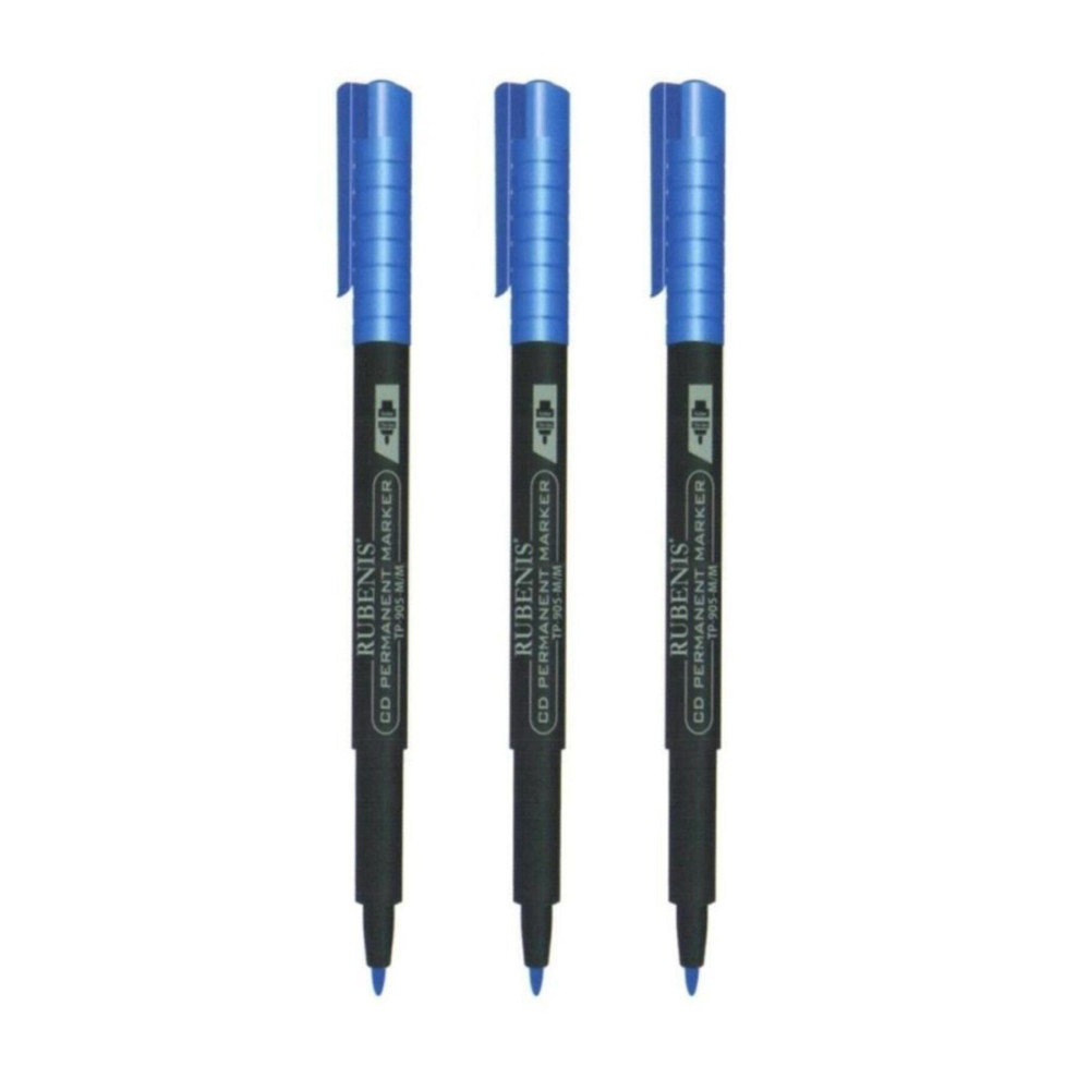 Permanent 3 Lü Asetat Kalemi Kalıcı Cd Kalemi M Uç