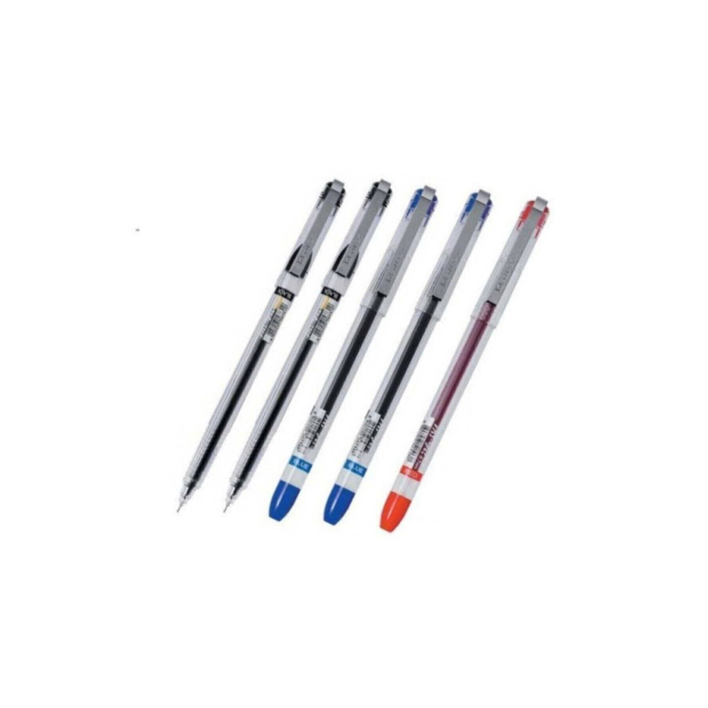 My Gel 0.5mm Ince Iğne Uçlu Jel Kalem 5 Adet (2 Siyah 2 Mavi 1 Kırmızı )