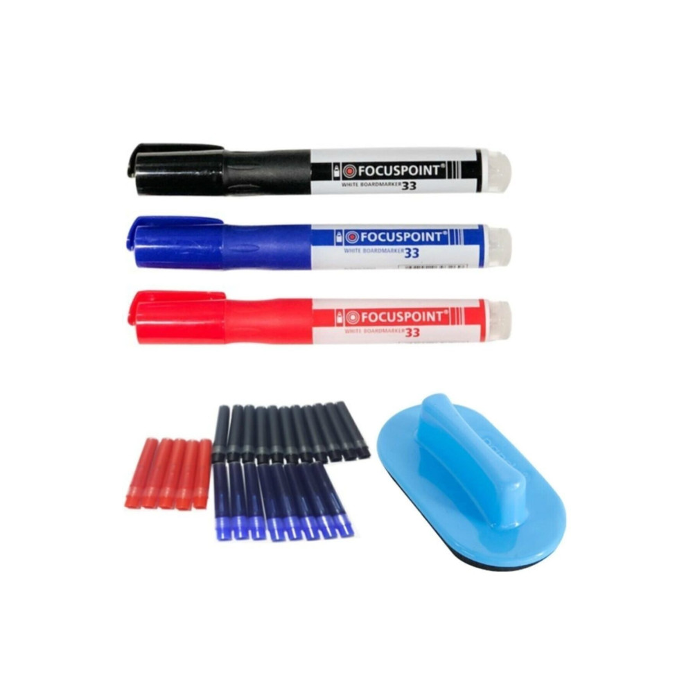 Tahta Kalemi Seti 3 Renk Kartuşlu Tahta Kalemi 24 Adet Kartuş Ve Tahta Silgisi