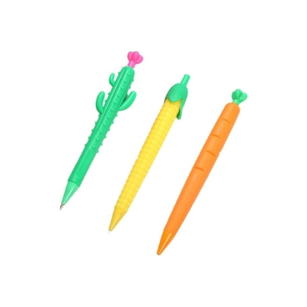 Kaktüs Havuç Mısır Kalem Seti 3 Parça 0,7 Versatil-uçlu Kalem