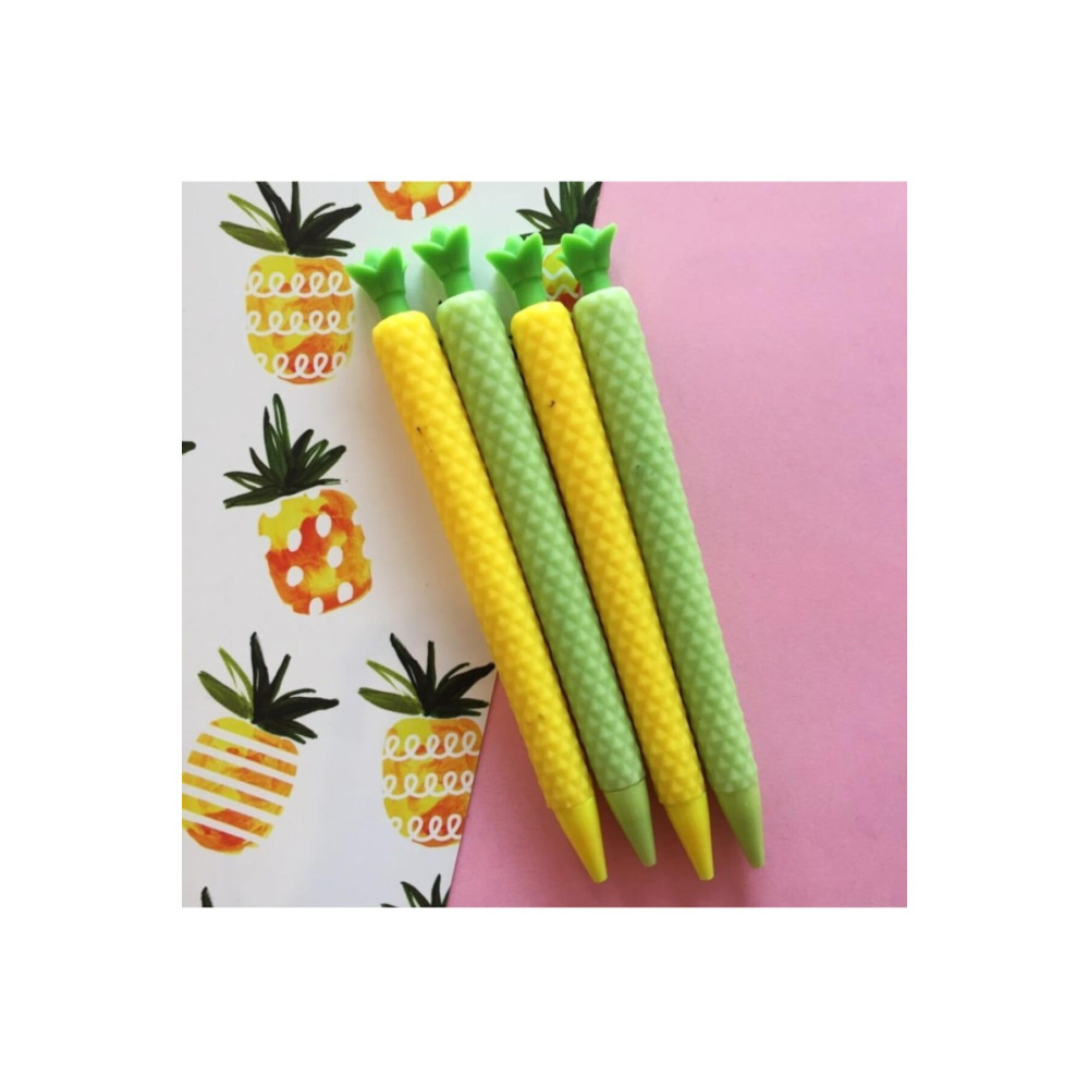 Ananas Şeklinde Uçlu Kalem - 3d Silikon Uçlu Kalem 0.7 - 1 Adet